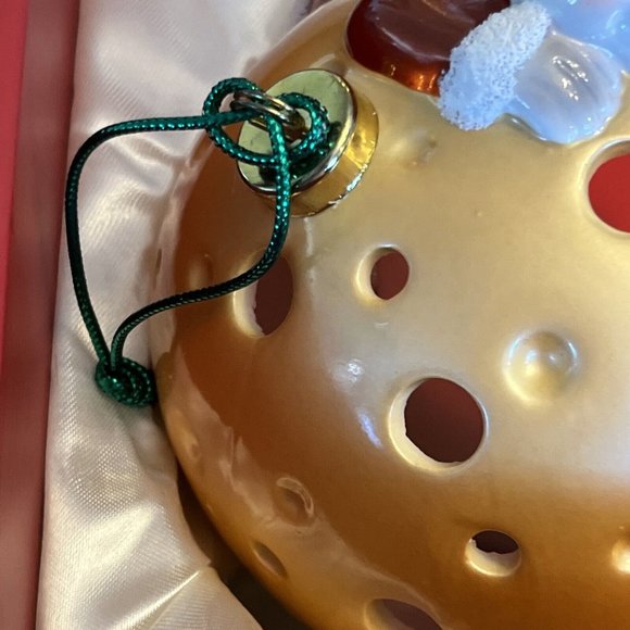 MOUSE LUMINARY Christmas Holiday Ornament WITH FLAMELESS CANDLE Tested Works - Picture 4 of 13